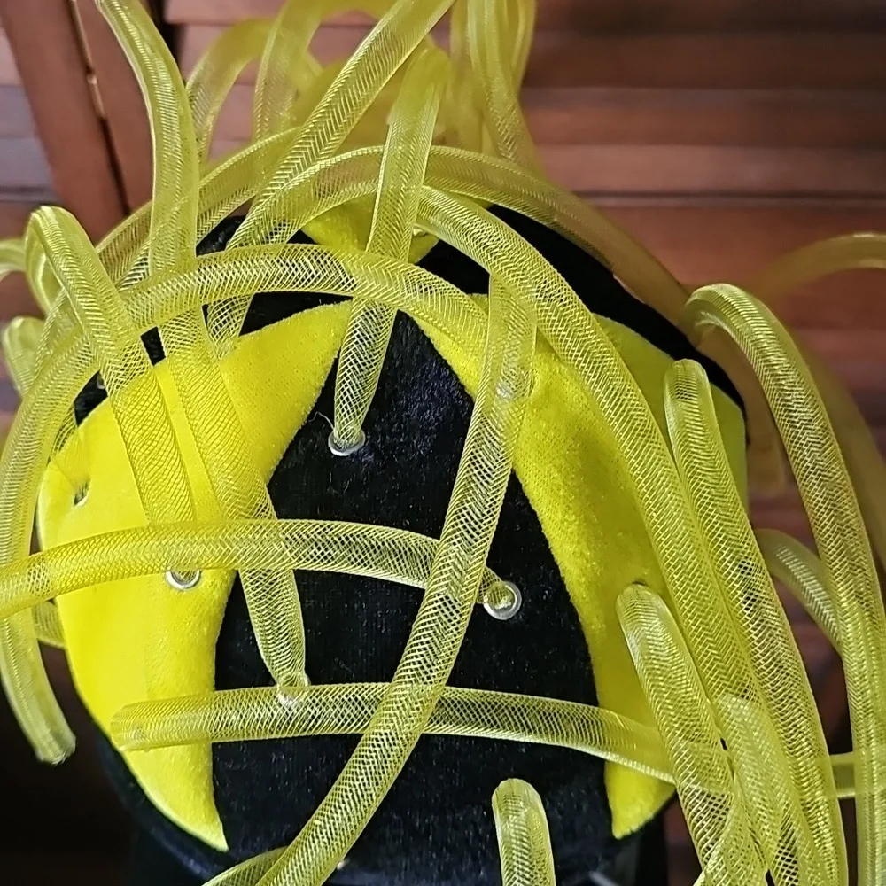 Black & Yellow Crazy Hat For Pittsbugh Steelers Football Games Tailgating NWT